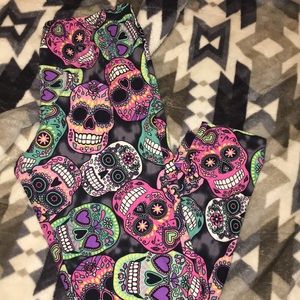 Sugar skull leggings